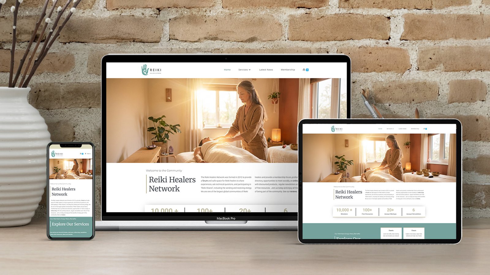 Reiki Community Website Design
